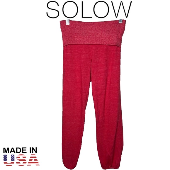 SOLOW 🇺🇸 Fold-Over Athleisure Crop - Picture 1 of 8